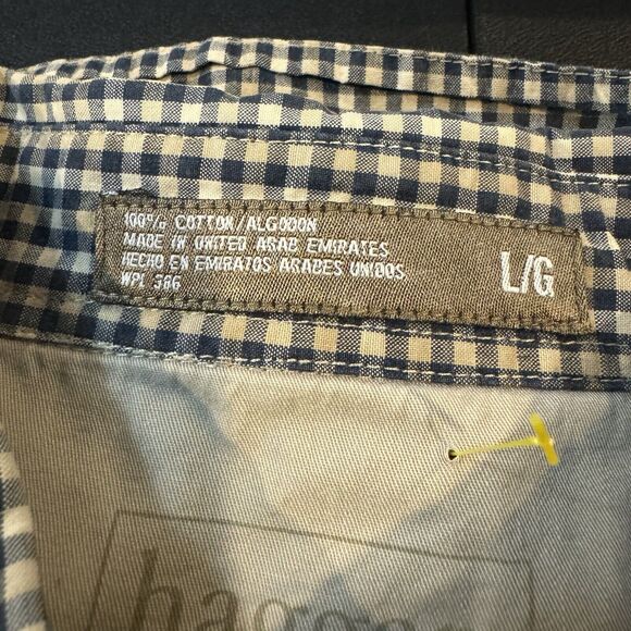 Haggar Generations Large Mens Long Sleeve Checked Plaid Button Down Shirt - Picture 7 of 7